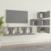 Set dulapuri TV, 6 piese, gri sonoma, lemn prelucrat - WALTI WALTI