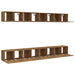 Comode TV, 8 buc., stejar fumuriu, 60x30x30 cm, lemn prelucrat - WALTI WALTI