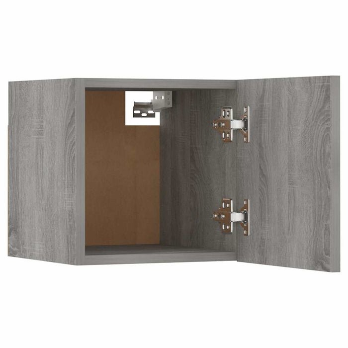 Dulapuri TV suspendate, 8 buc., sonoma gri, 30,5x30x30 cm WALTI