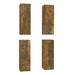 Comode TV, 4 buc., stejar fumuriu, 30,5x30x90 cm lemn prelucrat - WALTI WALTI