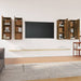 Comode TV, 4 buc., stejar fumuriu, 30,5x30x90 cm lemn prelucrat - WALTI WALTI