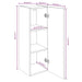 Comode TV, 4 buc., stejar fumuriu, 30,5x30x90 cm lemn prelucrat - WALTI WALTI