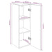 Comode TV, 4 buc., gri sonoma, 30,5x30x90 cm, lemn prelucrat - WALTI WALTI