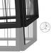 Țarc câini 34 panouri negru 50x100 cm oțel vopsit electrostatic - WALTI WALTI