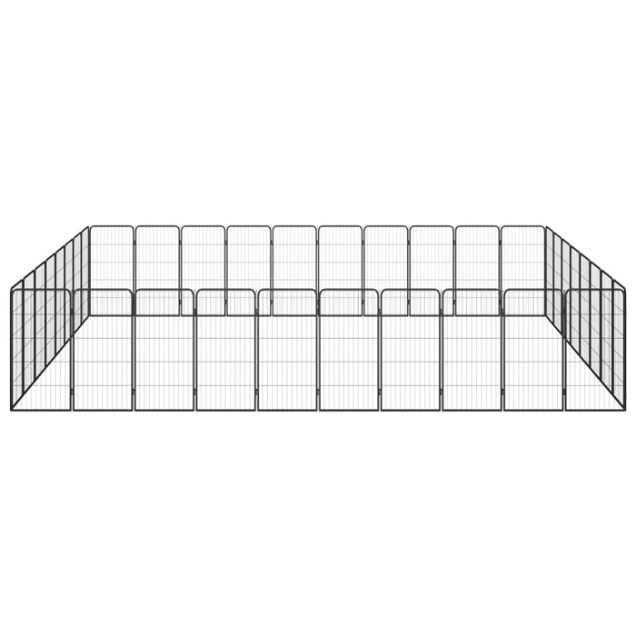 Țarc câini 36 panouri negru 50x100 cm oțel vopsit electrostatic - WALTI WALTI