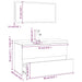 Set de mobilier de baie, gri sonoma, lemn prelucrat - WALTI WALTI