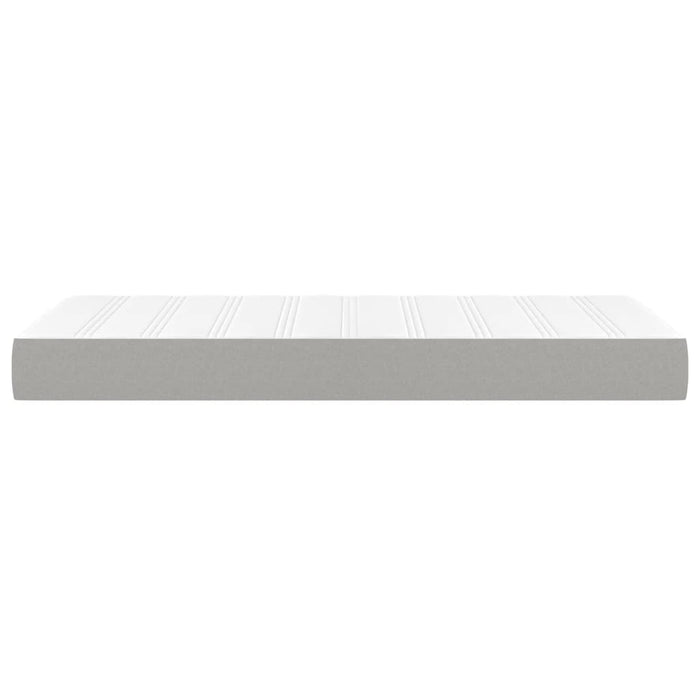 Saltea cu arcuri buzunar, fermitate medie, gri deschis, 90x190x20 cm, textil - WALTI WALTI