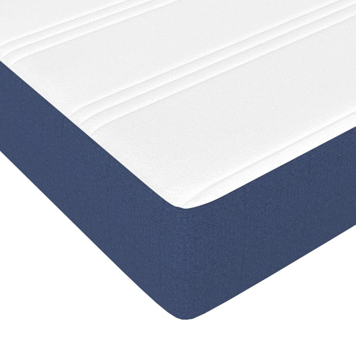 Saltea cu arcuri buzunar, fermitate medie, albastru, 100x200x20 cm, textil - WALTI WALTI
