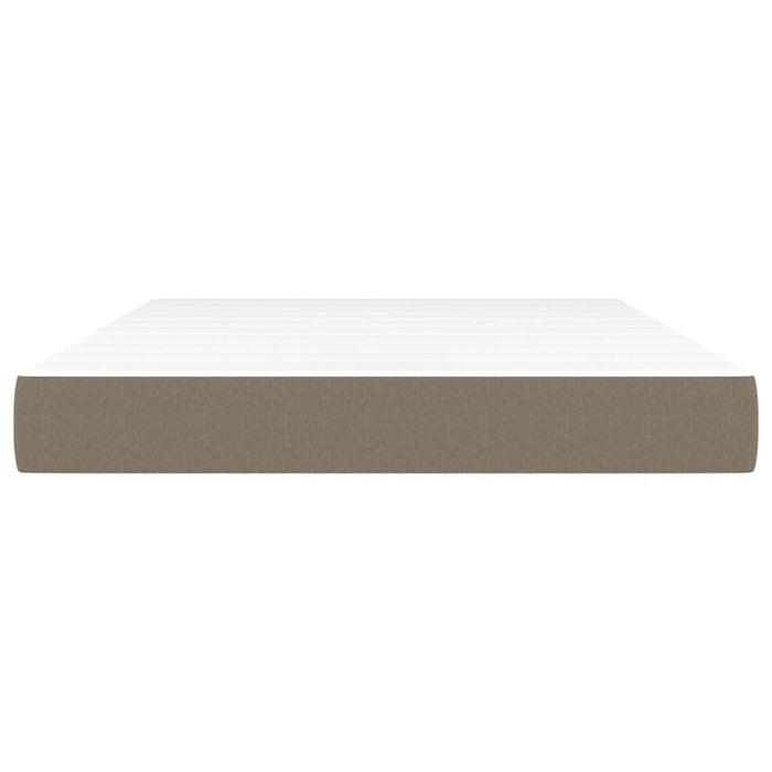 Saltea cu arcuri buzunar, fermitate medie, gri taupe, 140x190x20 cm, textil - WALTI WALTI