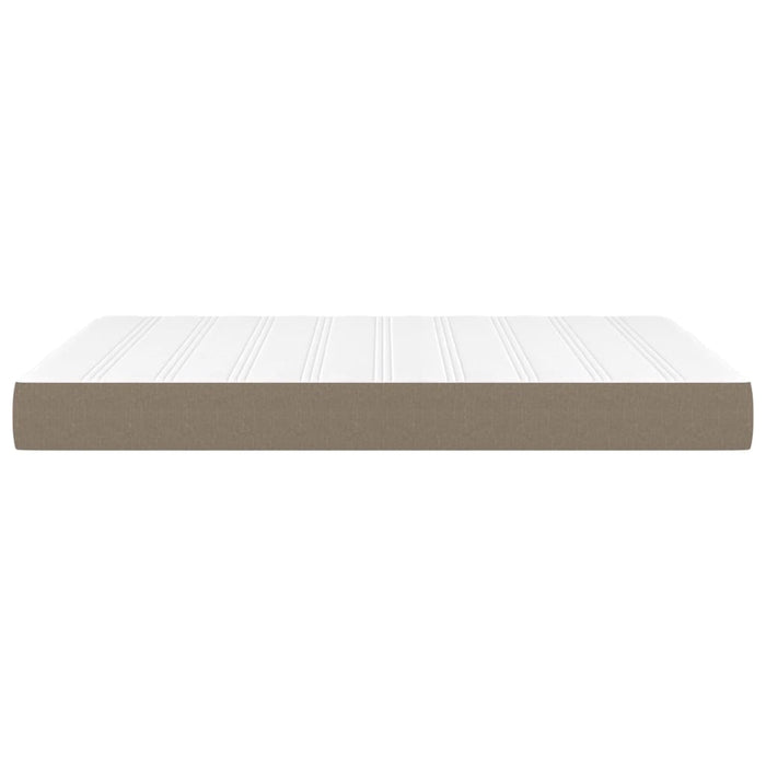 Saltea cu arcuri buzunar, fermitate medie, gri taupe, 140x190x20 cm, textil - WALTI WALTI