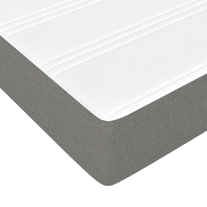 Saltea cu arcuri buzunar, fermitate medie, gri închis, 100x190x20 cm, textil, dublă WALTI