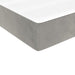 Saltea pat arcuri, fermitate medie, gri deschis 100x190x20 cm catifea dublă XL - WALTI WALTI