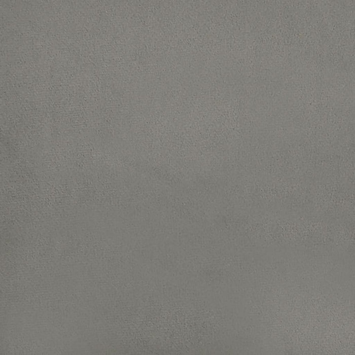 Saltea pat arcuri, fermitate medie, gri deschis 100x203x20 cm catifea dublă XL WALTI