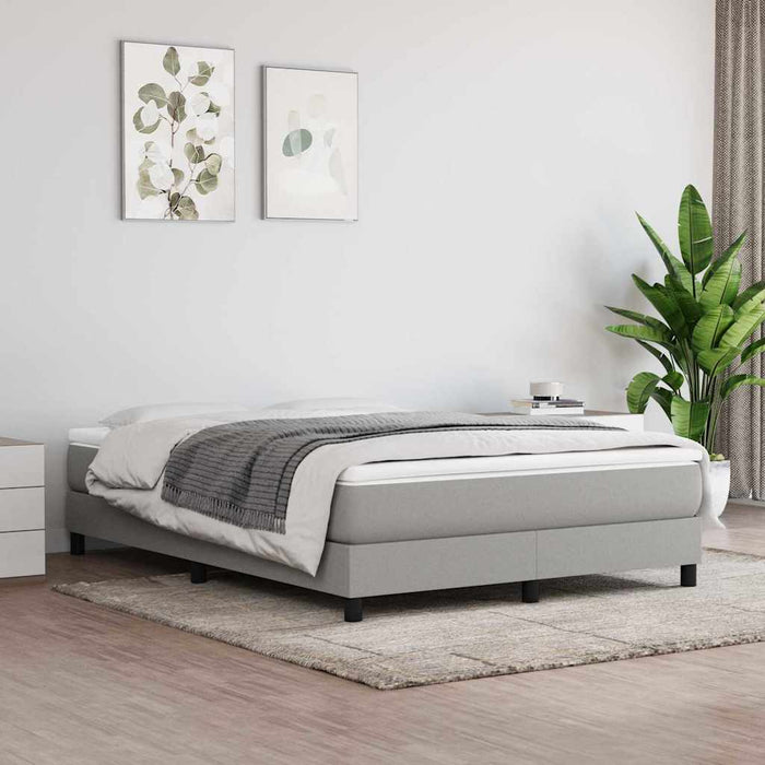 Saltea cu arcuri buzunar, fermitate medie, gri deschis 137x190x20 cm textil integral WALTI