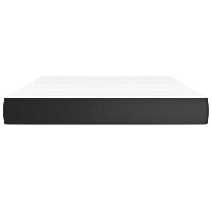 Saltea cu arcuri buzunar fermitate medie negru 137x190x20 cm piele eco. integral WALTI