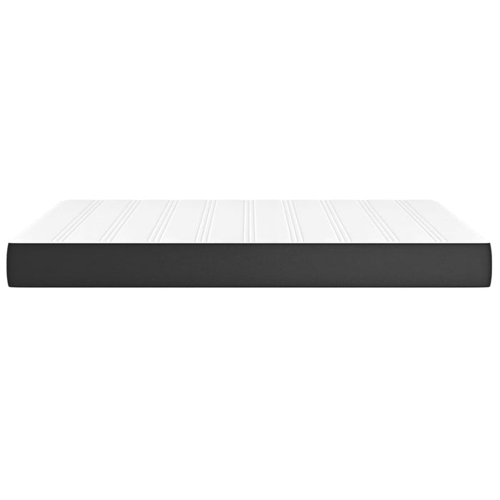 Saltea cu arcuri buzunar fermitate medie negru 137x190x20 cm piele eco. integral WALTI