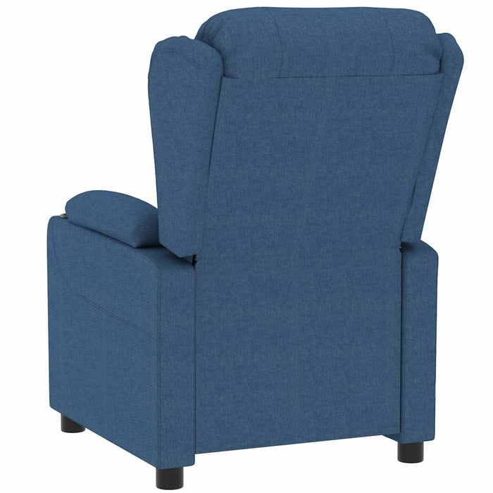 Fotoliu rabatabil, albastru, material textil WALTI