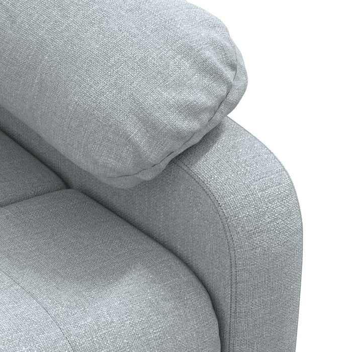 Fotoliu rabatabil, gri deschis, material textil - WALTI WALTI