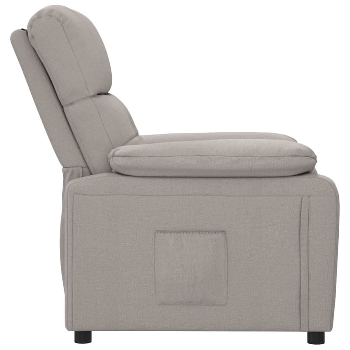 Fotoliu rabatabil, gri taupe, material textil - WALTI WALTI