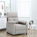 Fotoliu rabatabil, gri taupe, material textil - WALTI WALTI