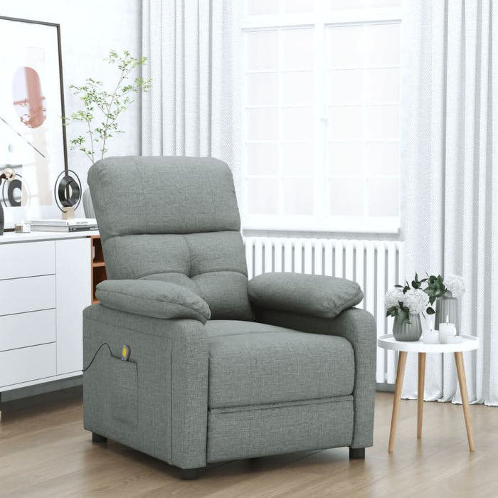 Fotoliu de masaj, gri închis, material textil - WALTI WALTI