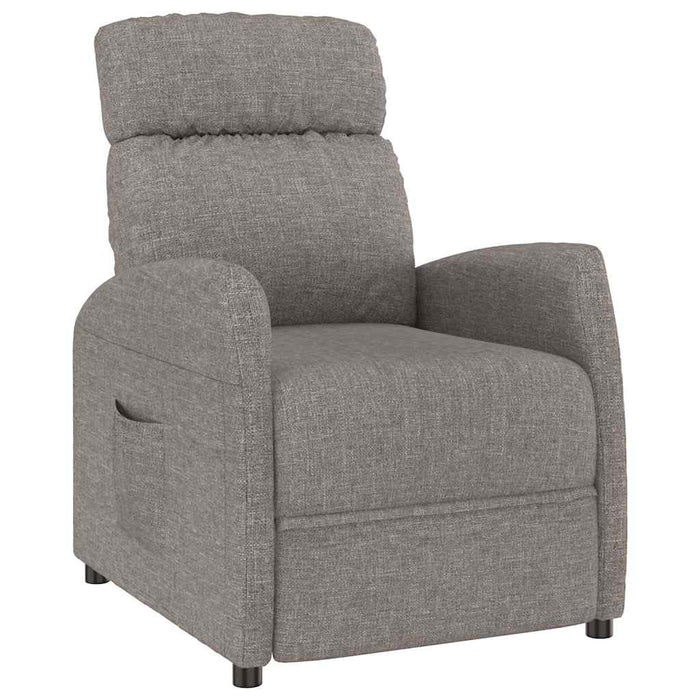 Fotoliu rabatabil, gri taupe, material textil WALTI