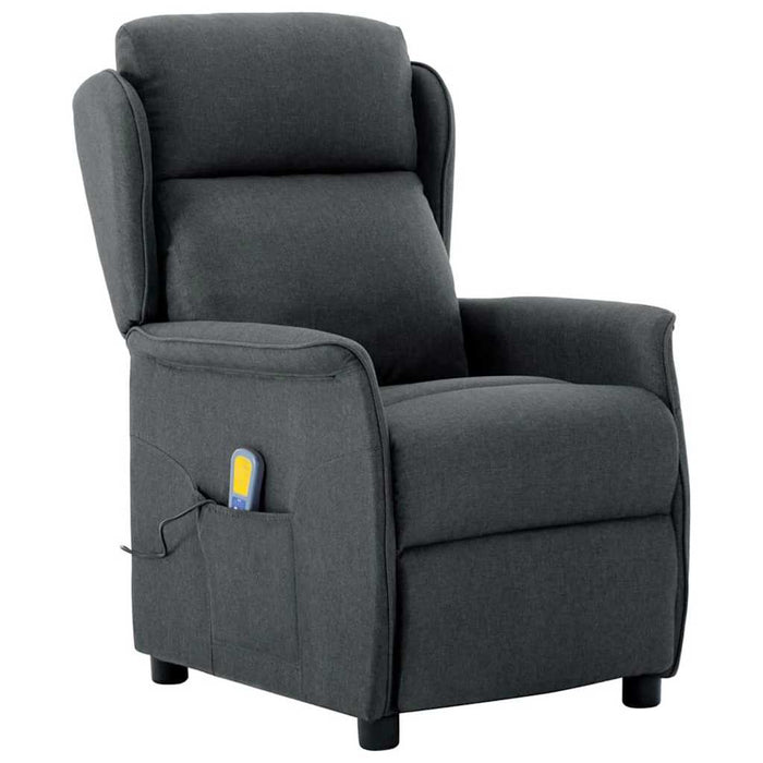 Scaun de masaj Gri închis 93.5 x 67.5 x 101.5 cm țesătură - WALTI WALTI