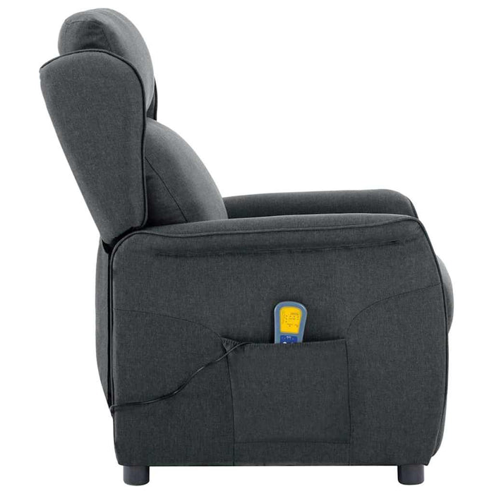 Scaun de masaj Gri închis 93.5 x 67.5 x 101.5 cm țesătură - WALTI WALTI