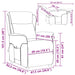 Scaun de masaj Gri închis 93.5 x 67.5 x 101.5 cm țesătură - WALTI WALTI