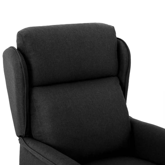 Scaun de masaj cu pernă Negru 93.5 x 67.5 x 101.5 cm țesătură - WALTI WALTI