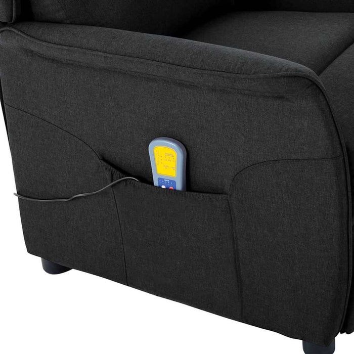 Scaun de masaj cu pernă Negru 93.5 x 67.5 x 101.5 cm țesătură - WALTI WALTI