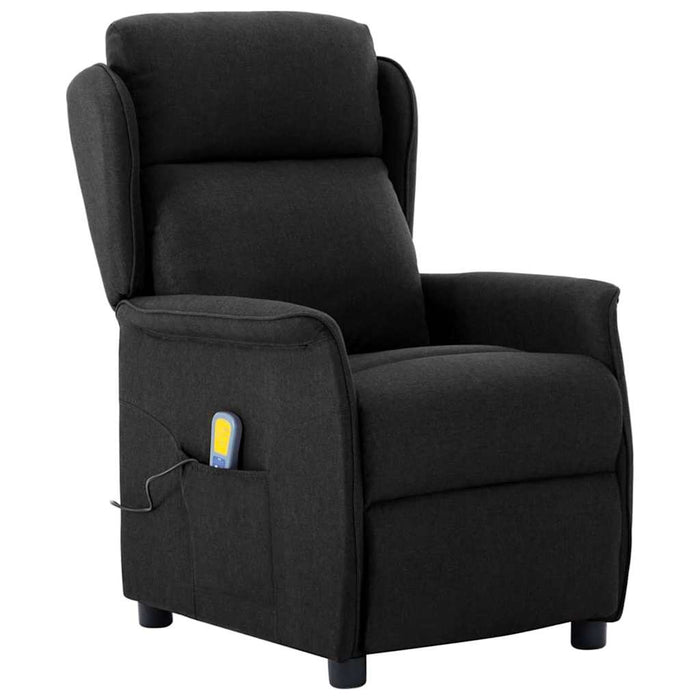 Scaun de masaj cu pernă Negru 93.5 x 67.5 x 101.5 cm țesătură - WALTI WALTI