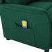 Scaun de masaj Verde închis 93.5 x 67.5 x 101.5 cm țesătură - WALTI WALTI