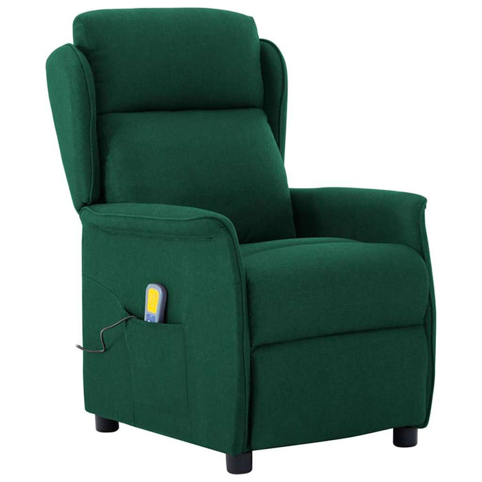 Scaun de masaj Verde închis 93.5 x 67.5 x 101.5 cm țesătură - WALTI WALTI