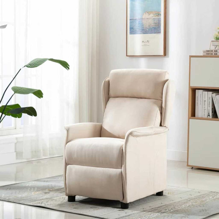 Scaun de masaj cu pernă Crem 93.5 x 67.5 x 101.5 cm țesătură - WALTI WALTI