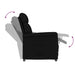 Scaun Recliner Negru Negru 70.5 x 96.5 x 95 cm - WALTI WALTI