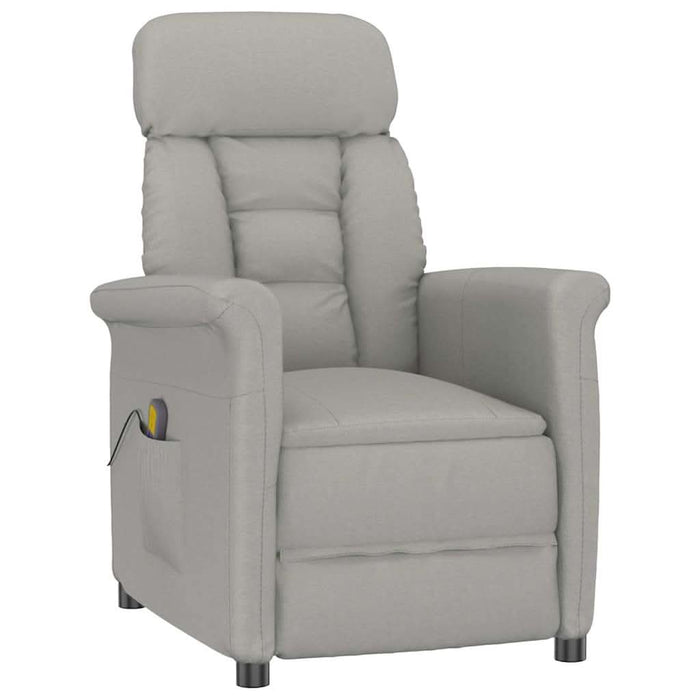 Scaun de masaj Gri deschis 70.5 x 96.5 x 95 cm Poliester - WALTI WALTI