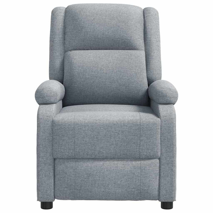 Fotoliu rabatabil, gri deschis, material textil WALTI