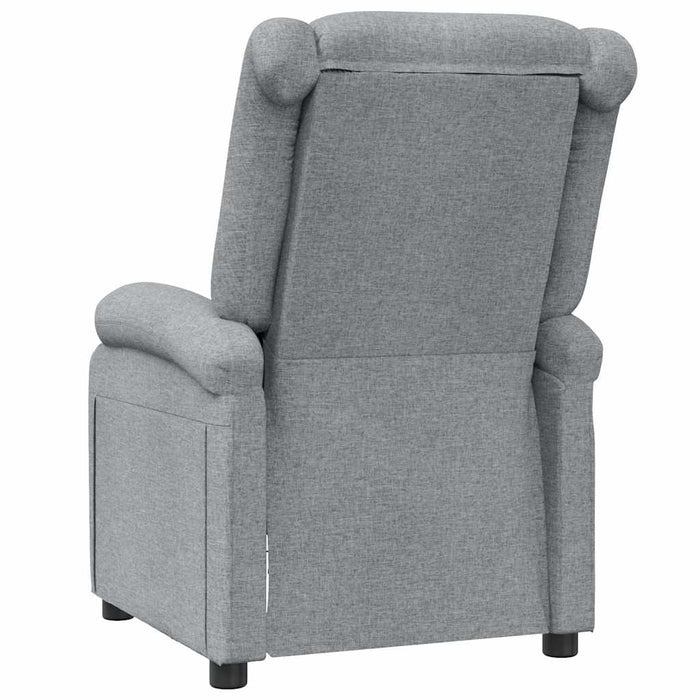 Fotoliu rabatabil, gri deschis, material textil WALTI