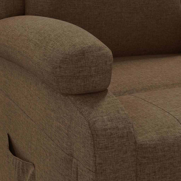 Fotoliu rabatabil, maro, material textil WALTI