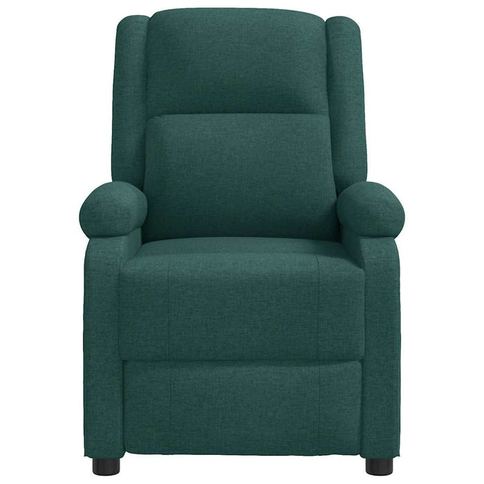 Fotoliu rabatabil, verde închis, material textil WALTI