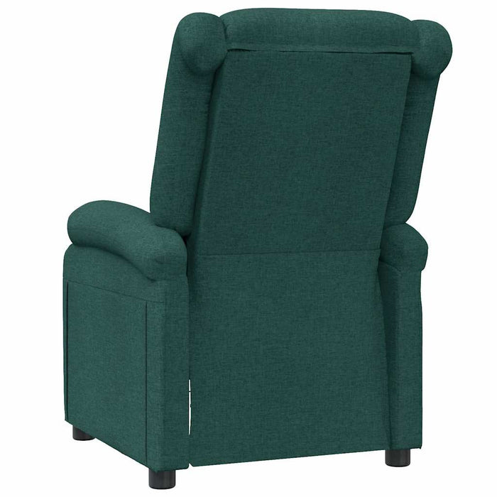 Fotoliu rabatabil, verde închis, material textil WALTI