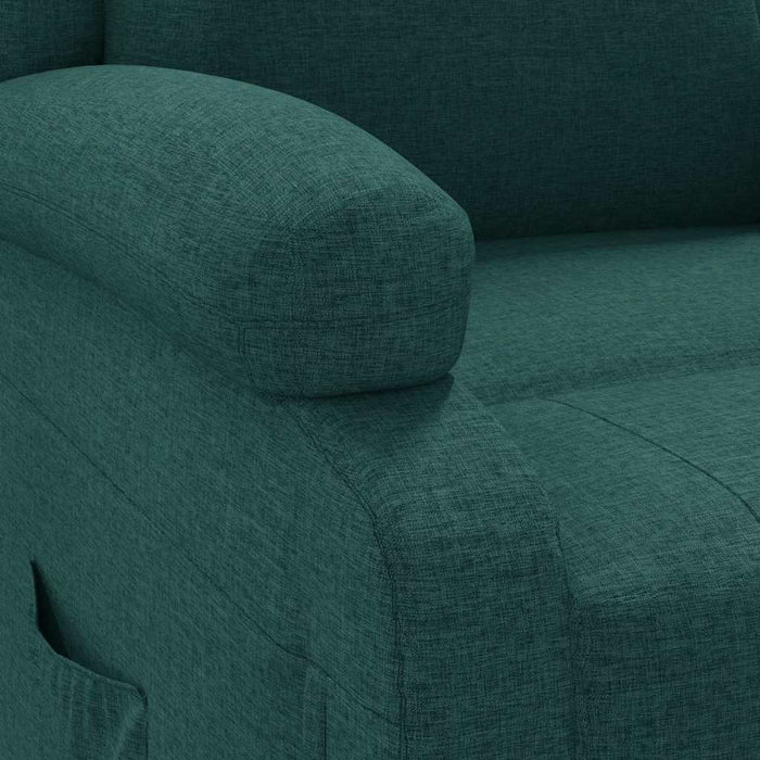 Fotoliu rabatabil, verde închis, material textil WALTI