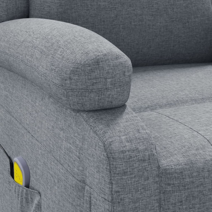 Fotoliu de masaj, gri deschis, material textil - WALTI WALTI