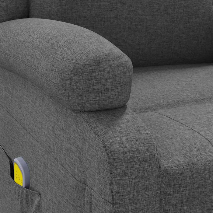 Fotoliu de masaj, gri închis, material textil - WALTI WALTI