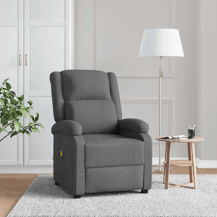 Fotoliu de masaj, gri închis, material textil - WALTI WALTI