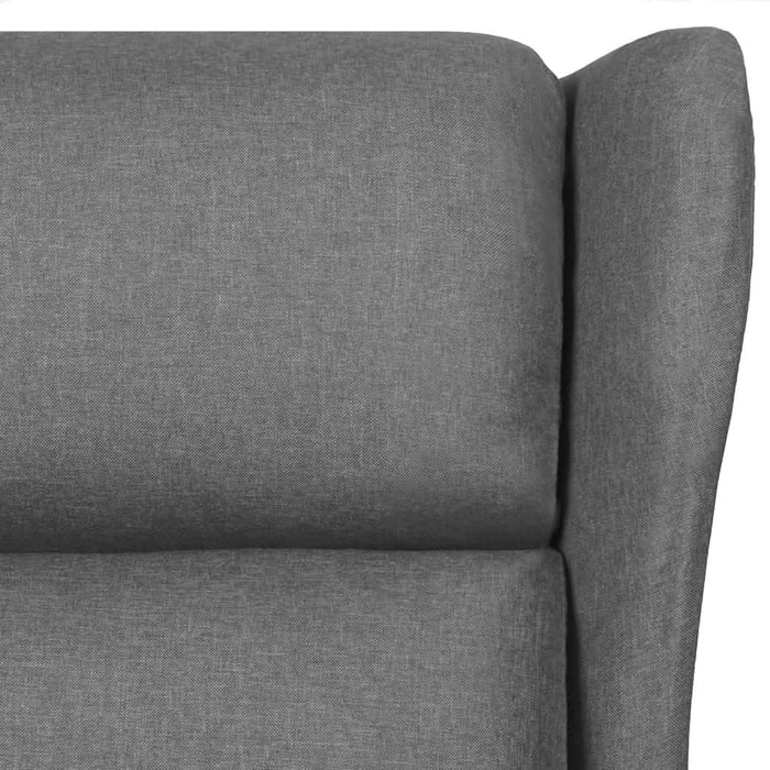 Fotoliu de masaj, gri deschis, material textil - WALTI WALTI