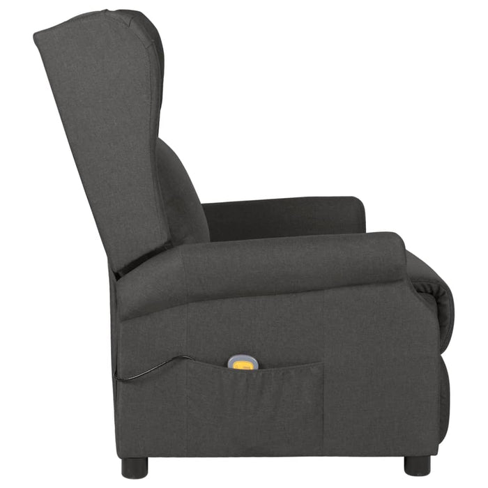 Fotoliu de masaj, gri închis, material textil - WALTI WALTI