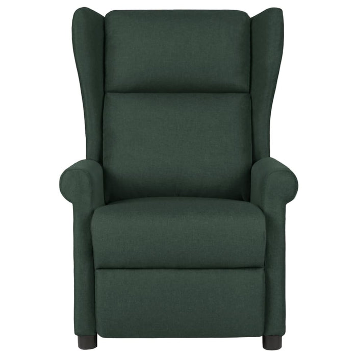 Fotoliu de masaj, verde închis, material textil WALTI