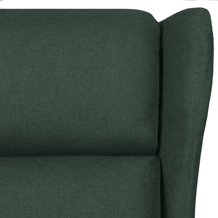 Fotoliu de masaj, verde închis, material textil WALTI